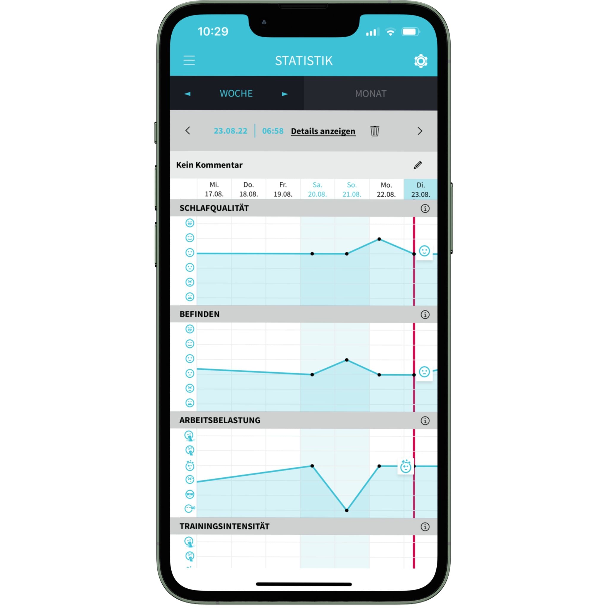 Vitalmonitor App Statistik 3/3