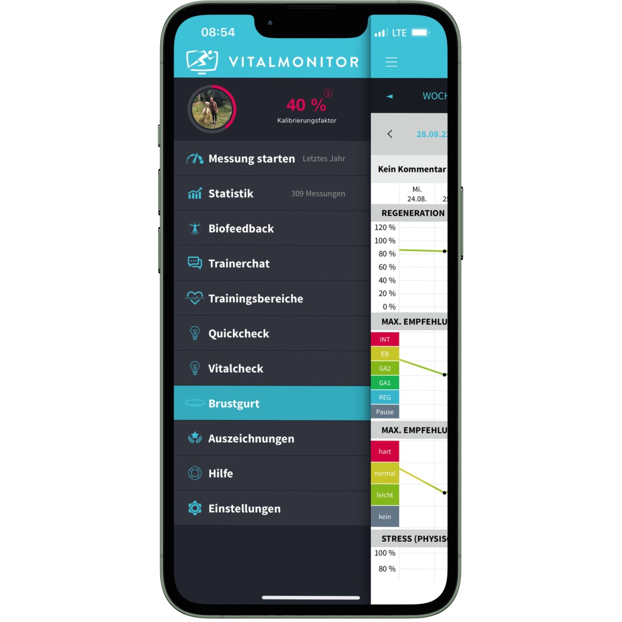 Heart rate variability measurement device Vitalmonitor Nano