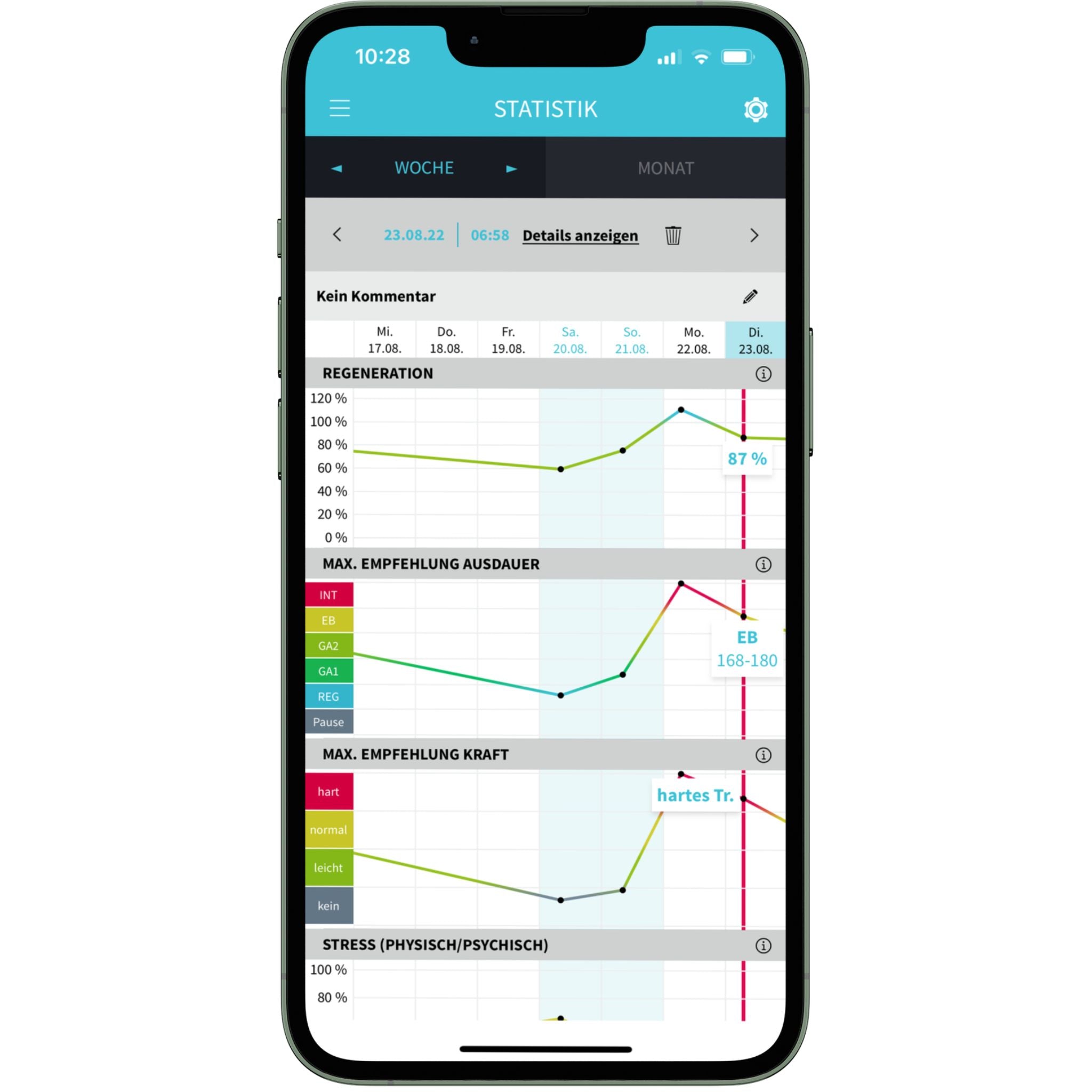 Vitalmonitor App Statistik 1/3